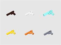2x LEGO Gun 3.18 Pistols 60849 Compatible With Lego