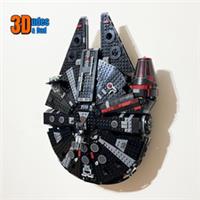 Wall Mount Bracket for LEGO Star Wars The Dark Falcon (set 75389)