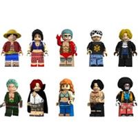 Custom Lego One Piece Luffy Ace Zoro Nami Sanji Robin Franky Minifigures Toy X10