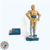 Wall Mount and Minifigure Holder for LEGO Star Wars (75398) C-3PO C3PO