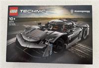 LEGO Technic Koenigsegg Jesko Absolut Grey Hypercar Model Building Toy Set 42173
