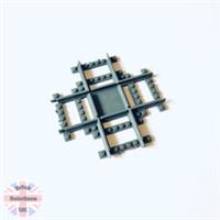 (L-Gauge) LEGO Compatible Train Track - Large 90 deg. Crossover (Cross Track)