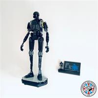Wall Mount and Minifigure Holder for LEGO Star Wars (75434) K-2SO K2S0