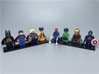 Custom Lego Marvel Avengers Superhero Iron Man Hulk Spider-Man Minifigure Toy x8