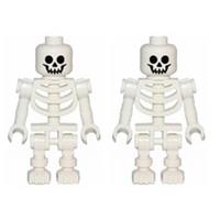 2x LEGO Skeleton Skull Halloween Minifigures GEN047 Spooky Haunted Castle Pirate