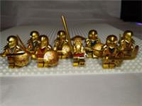 LEGO Ninjago Gold Mini-Figures x8 - Brand New - Gold Armour and Scabbards