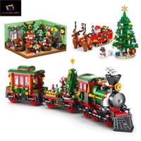 Christmas Series Building Blocks Set Train, Village House & More DIY Holiday Toy