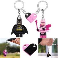 Exclusive Pink Fairy Batman Lego Keychain Valentine's Day Couple Christmas Gifts