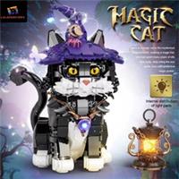 MOC Magic Cat Architecture Building Blocks Creative Technical Bricks DIY Model