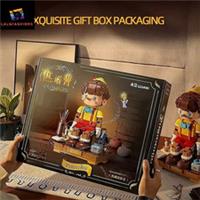 Pinochio Fairy Tale Doll Long Nose Puppet Figure Building Block Set Gift Box