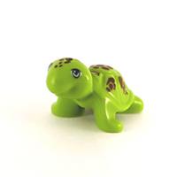 Lego Adorable Bright Green Baby Turtle with Brown Spots