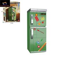 Retro Fridge Building Blocks Set Creative Color Model, DIY Assembly Bricks Toy