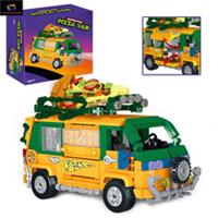 Pizza Truck Ninja Turtles Building Block Set City Movie Bricks kid Toy Perfect