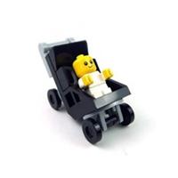 Adorable Tiny Lego Baby and Pram