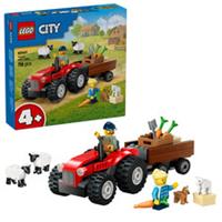 LEGO City Red Farm Tractor with Trailer & Sheep Toy, Playset for Kids 60461