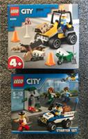LEGO 60284 Roadwk 58 pcs 4+ & 60136 Police 80 pcs 2 Starter sets NEW LEGO SEALED