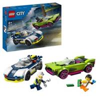 LEGO City Police Car and Muscle Car Chase Construction Toy Brick Set 60415