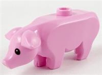 Pink Lego Pig Minifigure