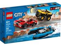 LEGO 60395 City Combo Race Pack Boat/Car/Truck BRAND NEW & SEALED FREE P&P Rtd.