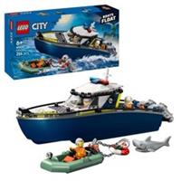 LEGO City Police Boat Chase Toy with a Speedboat Brick Toy Set 60456