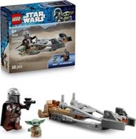 LEGO Star Wars 75436 The Mandalorian Grogu's Speeder Bike Toy - incl. a Grogu