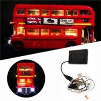 USB LED Light Lighting Kit For LEGO 10258 London Bus Building Block Bricks Toys