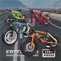 Mechanical Mountain Bike Building Blocks MOC Bicycle STEM Construction Model Toy