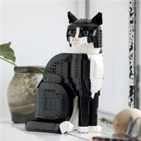 Build Blocks IDEAS - Tuxedo Cat | 1710pcs (21349) High Quality Plastic ABS Kit