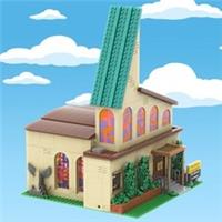 The Simpsons Springfield Church MOC - 1896 Pcs Building Blocks Set Gift In Stock