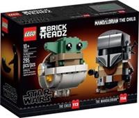 LEGO BRICKHEADZ 75317 The Mandalorian & Child New Retired Mint condition