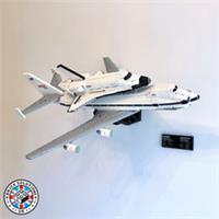 Adjustable Wall Mount Set for LEGO Icons (10360) Shuttle Carrier Aircraft