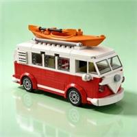 Creator Expert VW T1 Camper Van Red Brick Block Build + LIGHTS /or Small Version