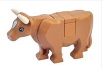 Lego Cow Minifigure with Short Horns