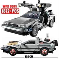 *NEW* MOC 10300 Back to the Future Time Machine Building Blocks ICONS 1872pcs