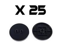 Minifigure round stand base x 25 - compatible brick building toy