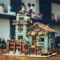 2643PCS Fisherman Hut Building Block Set Ocean House DIY Model Kit for Adults