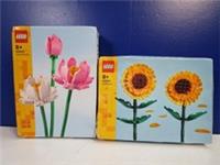 2 sealed LEGO BOTANICALS complete 40647 40524 LOTUS FLOWERS SUNFLOWERS SET