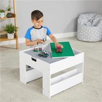 Build-It Build 'N' Store Wooden Storage Base Plate Table Construction Bricks NEW