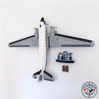 Adjustable Wall Mount for LEGO Icons (11378) Douglas DC-3 PAN AM Airliner