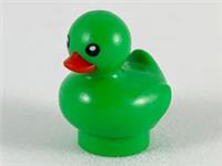 Adorable Little Green Lego Toy Ducky - Minifigure Scale - Brand New