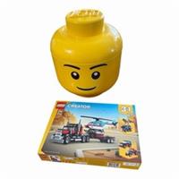Lego Creator 3 In 1 Set with Lego Head Storage