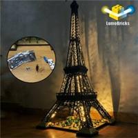 LED Light Kit for Eiffel Tower - Compatible with LEGO 10307 Light Set (Remote)