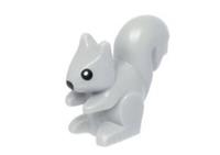 Tiny Grey Lego Squirrel Minifigure