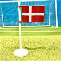 Denmark National Flag LEGO* COMPATIBLE by BRICK FLAGS. Made UK