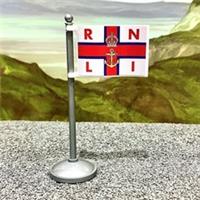 RNLI Flag Royal National Lifeboat Institution LEGO* COMPATIBLE by BRICK FLAGS UK
