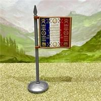 French Mounted Guards Flag (Napoleonic Wars) LEGO* COMPATIBLE by BRICK FLAGS UK