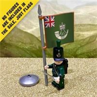 British 95th Rifles Flag (Napoleonic Wars) LEGO* COMPATIBLE by BRICK FLAGS UK