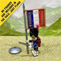 French Valeur Flag (Napoleonic Wars) LEGO* COMPATIBLE by BRICK FLAGS UK