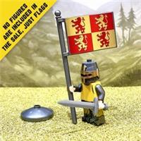 Owain Glyndwr Flag of Wales (Medieval) LEGO* COMPATIBLE by BRICK FLAGS UK