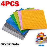 4X BASEPLATE Base Plates Building Blocks Compatible for LEGO Boards 32 x 32 Stud